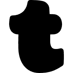 Tumblr Logo Icon from Flex Solid Set