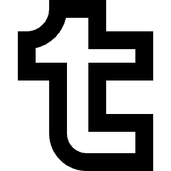 Tumblr Logo Icon from Sharp Remix Set