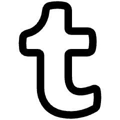 Tumblr Logo Icon from Plump Line Set