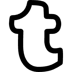 Tumblr Logo Icon from Flex Line Set