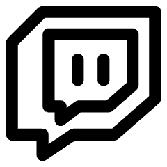 Twitch Logo Icon from Core Line Set