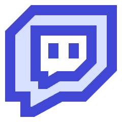 Twitch Logo Icon from Sharp Duo Set