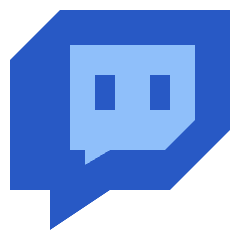 Twitch Logo Icon from Sharp Flat Set