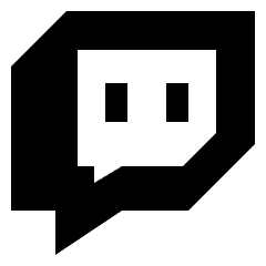 Twitch Logo Icon from Sharp Solid Set