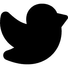Twitter Logo Icon from Flex Solid Set