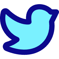 Twitter Logo Icon from Core Pop Set