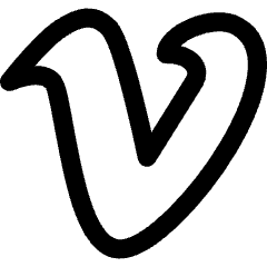 Vimeo Logo 1 Icon from Core Line Set