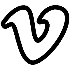 Vimeo Logo 1 Icon from Plump Line Set