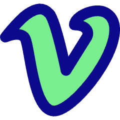 Vimeo Logo 1 Icon from Core Pop Set