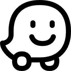 Waze Logo Icon from Flex Line Set