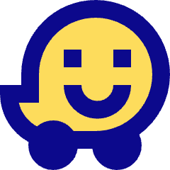 Waze Logo Icon from Sharp Pop Set