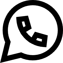 Whatsapp Logo Icon from Sharp Line Set