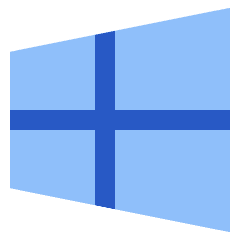Windows Logo Icon from Sharp Flat Set