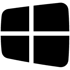 Windows Logo Icon from Plump Solid Set