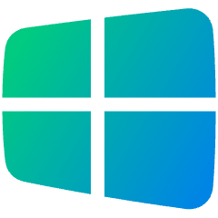 Windows Logo Icon from Plump Gradient Set