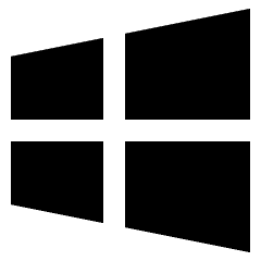 Windows Logo Icon from Sharp Solid Set