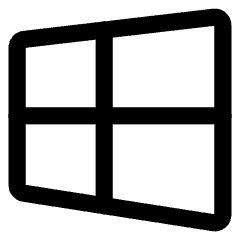 Windows Logo Icon from Core Line Set