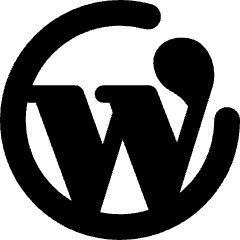 Wordpress Logo Icon from Core Solid Set