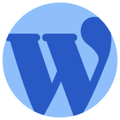 Wordpress Logo Icon from Plump Flat Set