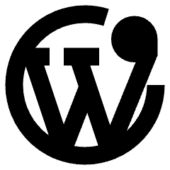 Wordpress Logo Icon from Sharp Remix Set