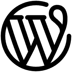 Wordpress Logo Icon from Plump Line Set