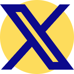 X Twitter Logo Icon from Sharp Pop Set