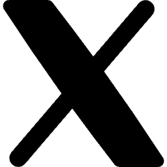 X Twitter Logo Icon from Flex Solid Set