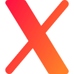 X Twitter Logo Icon from Core Gradient Set