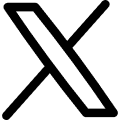X Twitter Logo Icon from Flex Line Set