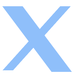 X Twitter Logo Icon from Sharp Flat Set