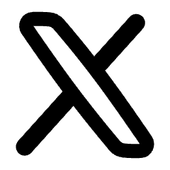 X Twitter Logo Icon from Plump Remix Set