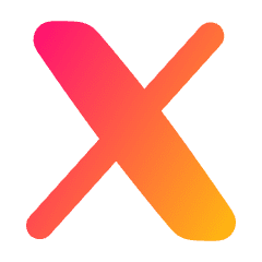 X Twitter Logo Icon from Plump Gradient Set