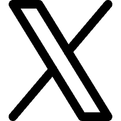 X Twitter Logo Icon from Core Line Set