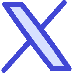 X Twitter Logo Icon from Flex Duo Set