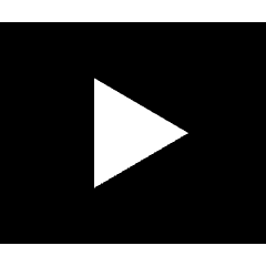 Youtube Logo Icon from Sharp Solid Set