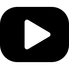 Youtube Logo Icon from Micro Solid Set