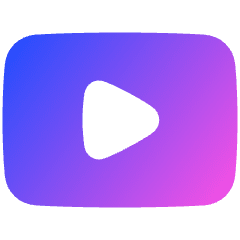 Youtube Logo Icon from Plump Gradient Set