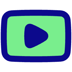 Youtube Logo Icon from Plump Pop Set