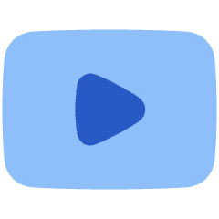 Youtube Logo Icon from Plump Flat Set