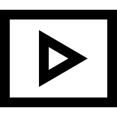 Youtube Logo Icon from Sharp Line Set