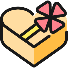 Love Gift Box Heart Icon from Ultimate Colors Set