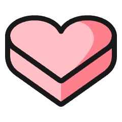 Love Gift Chocolate Box Icon from Ultimate Colors Set