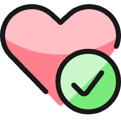 Love It Check Icon from Ultimate Colors Set