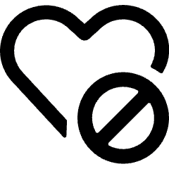 Love It Disable Icon from Ultimate Bold Set