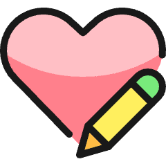 Love It Edit Icon from Ultimate Colors Set