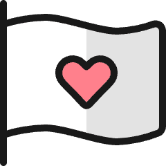 Love It Flag Icon from Ultimate Colors Set