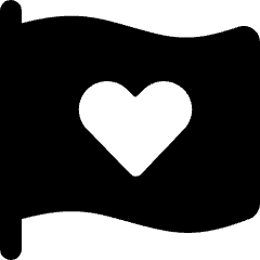 Love It Flag Icon from Ultimate Bold Set