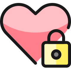 Love It Lock Icon from Ultimate Colors Set