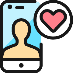 Love It Phone Icon from Ultimate Colors Set