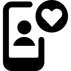 Love It Phone Icon from Ultimate Bold Set